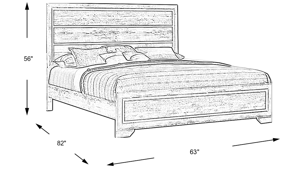 Dimension Image. Please refer to the Dimension Tab on this page for dimension details.