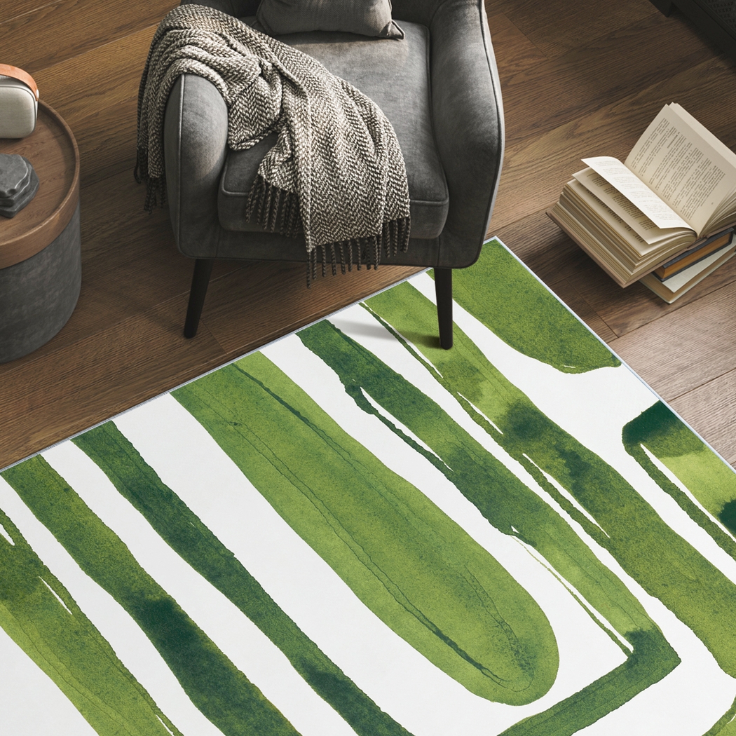 Pinerest Green 5' x 7'7 Rug - Thumbnail - Image 3