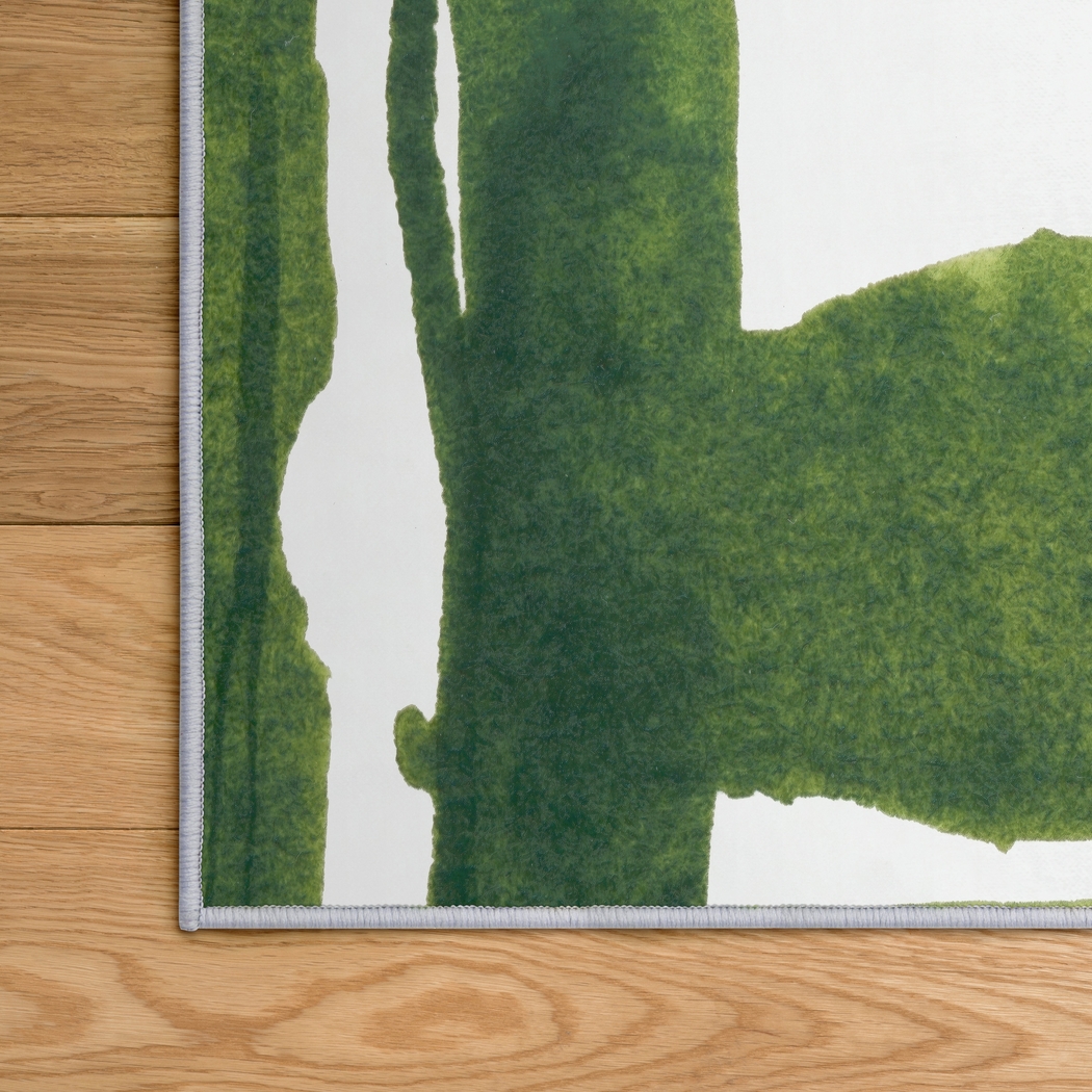 Pinerest Green 5' x 7'7 Rug - Thumbnail - Image 4