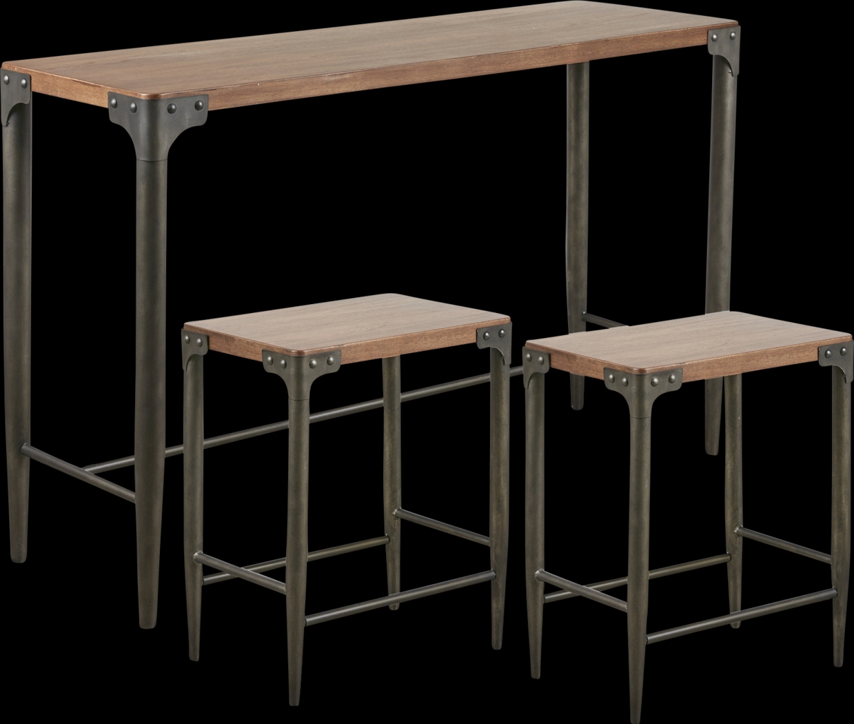 Pinesap Brown 3 Pc Sofa Table Set - Thumbnail - Image 1