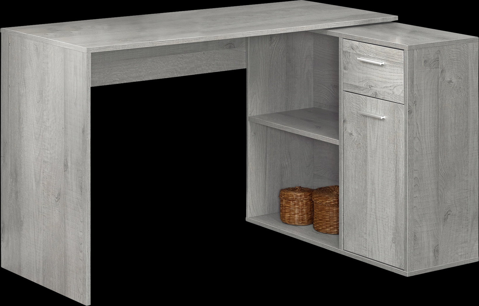 Pinestone Gray Desk - Thumbnail - Image 1