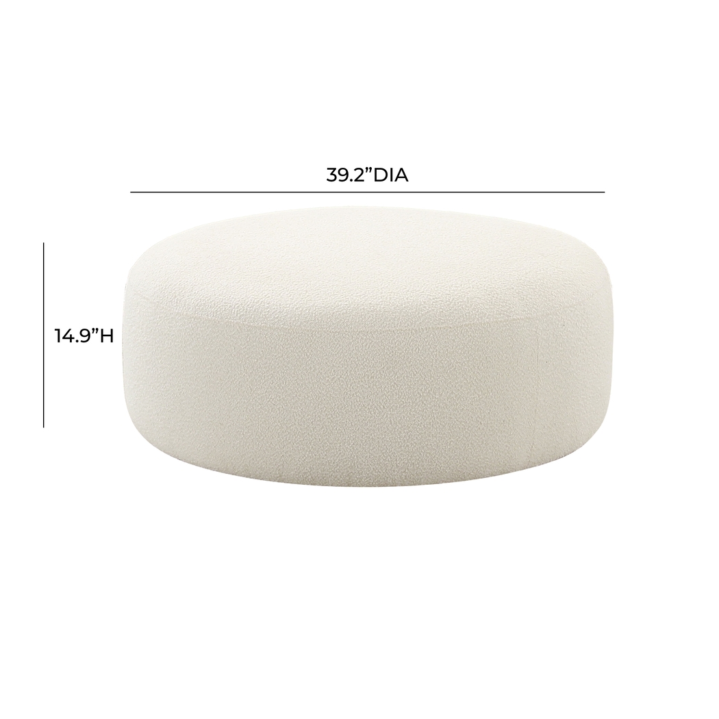 Pinionwood Cream Ottoman - Thumbnail - Image 3