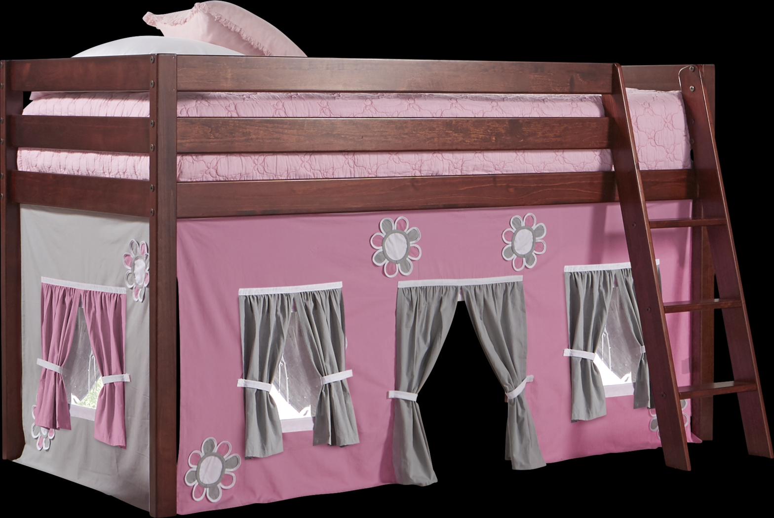 Pink Cottage Cherry Jr. Tent Loft Bed - Thumbnail - Image 1
