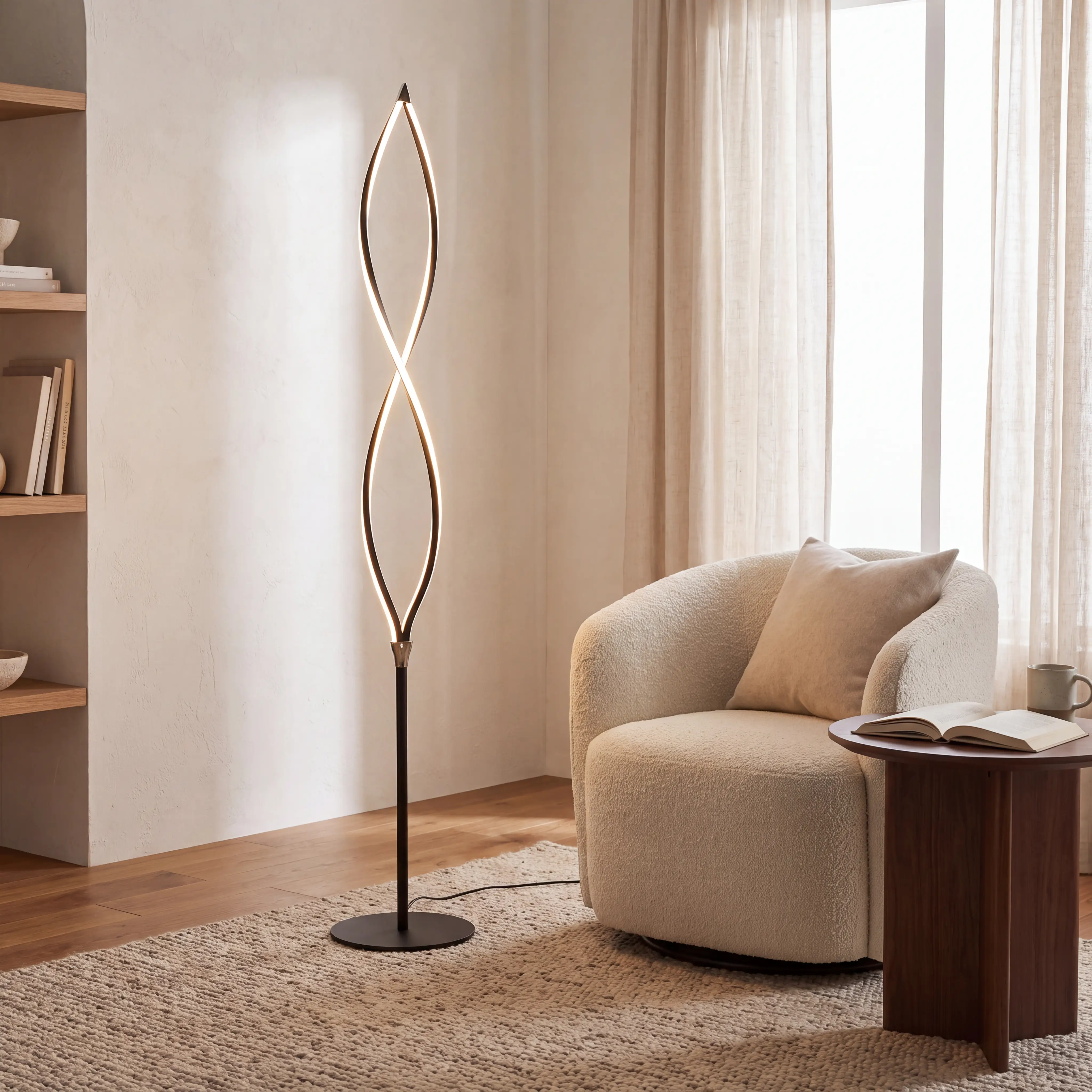 Pinnacle Point Black Floor Lamp - Image 6