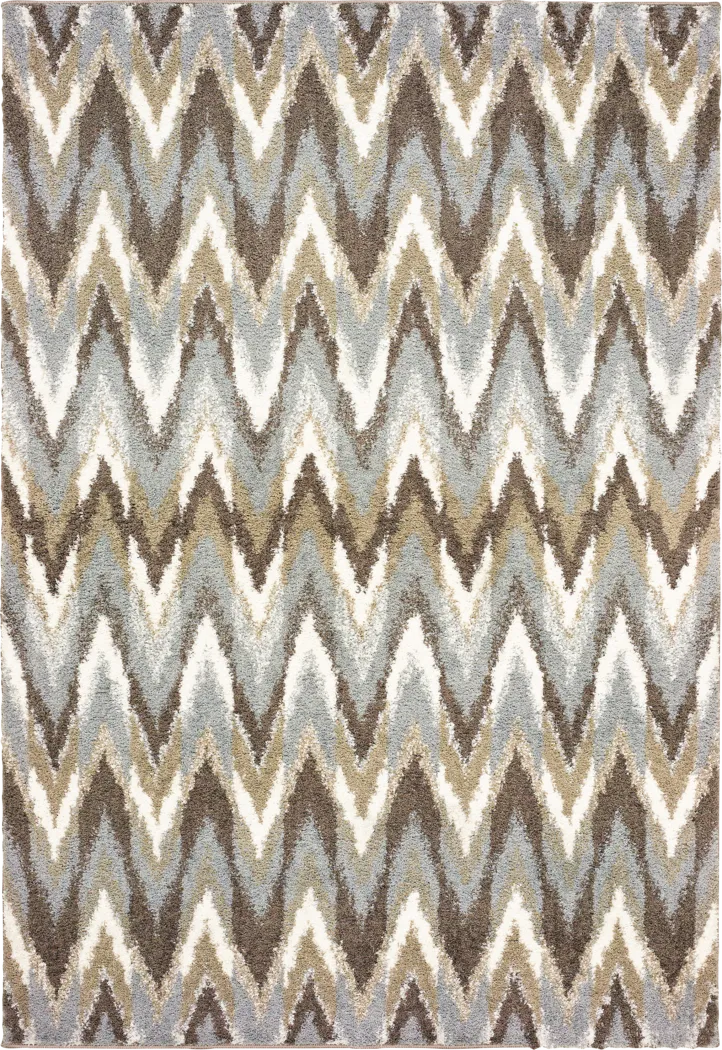 Pioneer Park Gray 6'7 x 9'6 Rug - Thumbnail - Image 1