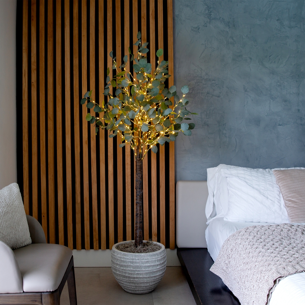 Piowar II Green Silk Tree with Lights - Thumbnail - Image 2