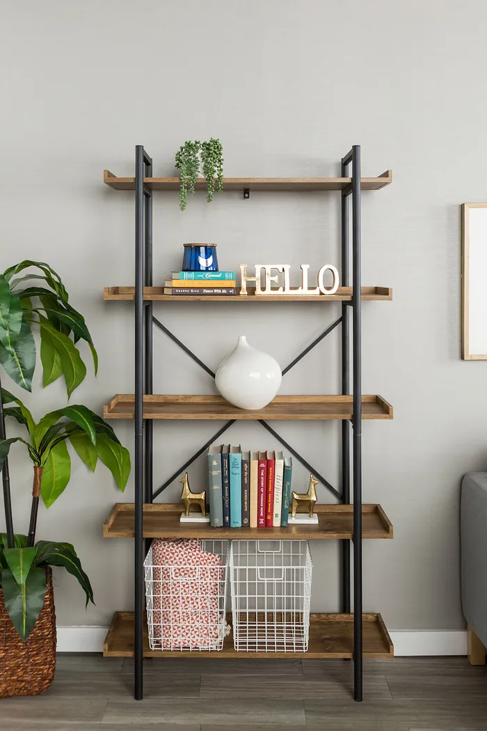 Piper Brown Bookcase - Image 5