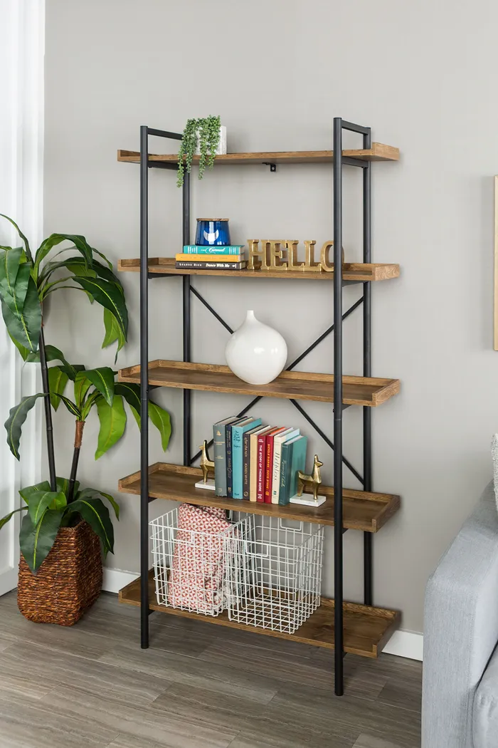 Piper Brown Bookcase - Image 6