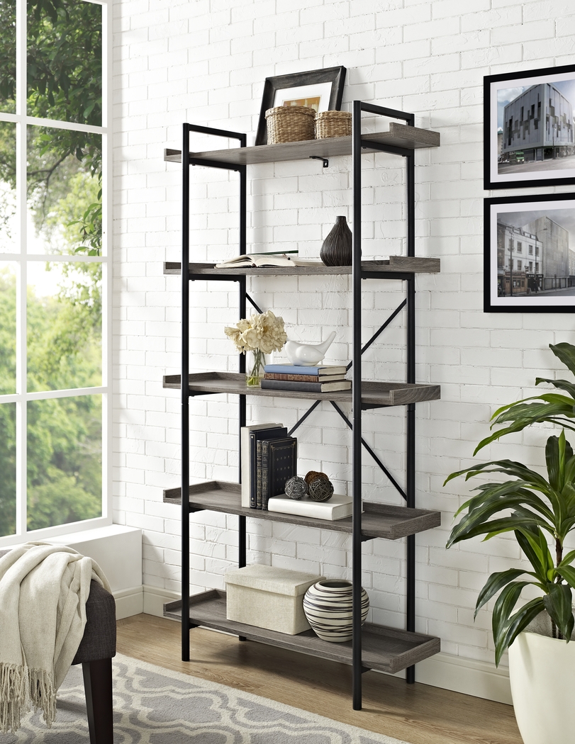 Piper Gray Bookcase - Thumbnail - Image 4
