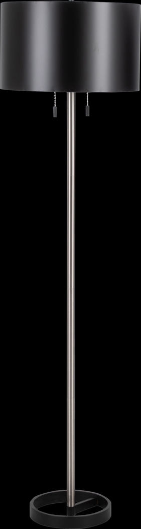 Piperhill Black Floor Lamp - Thumbnail - Image 1