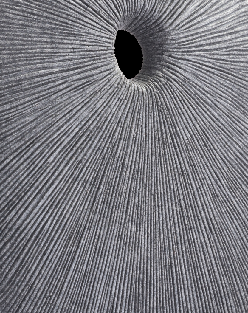 Piperita Gray Small Outdoor Round Eye Plaque - Thumbnail - Image 4