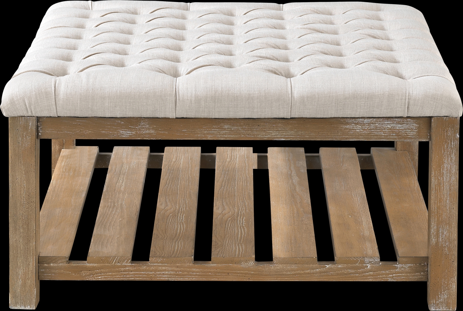 Pipestone Cream Cocktail Ottoman - Thumbnail - Image 2