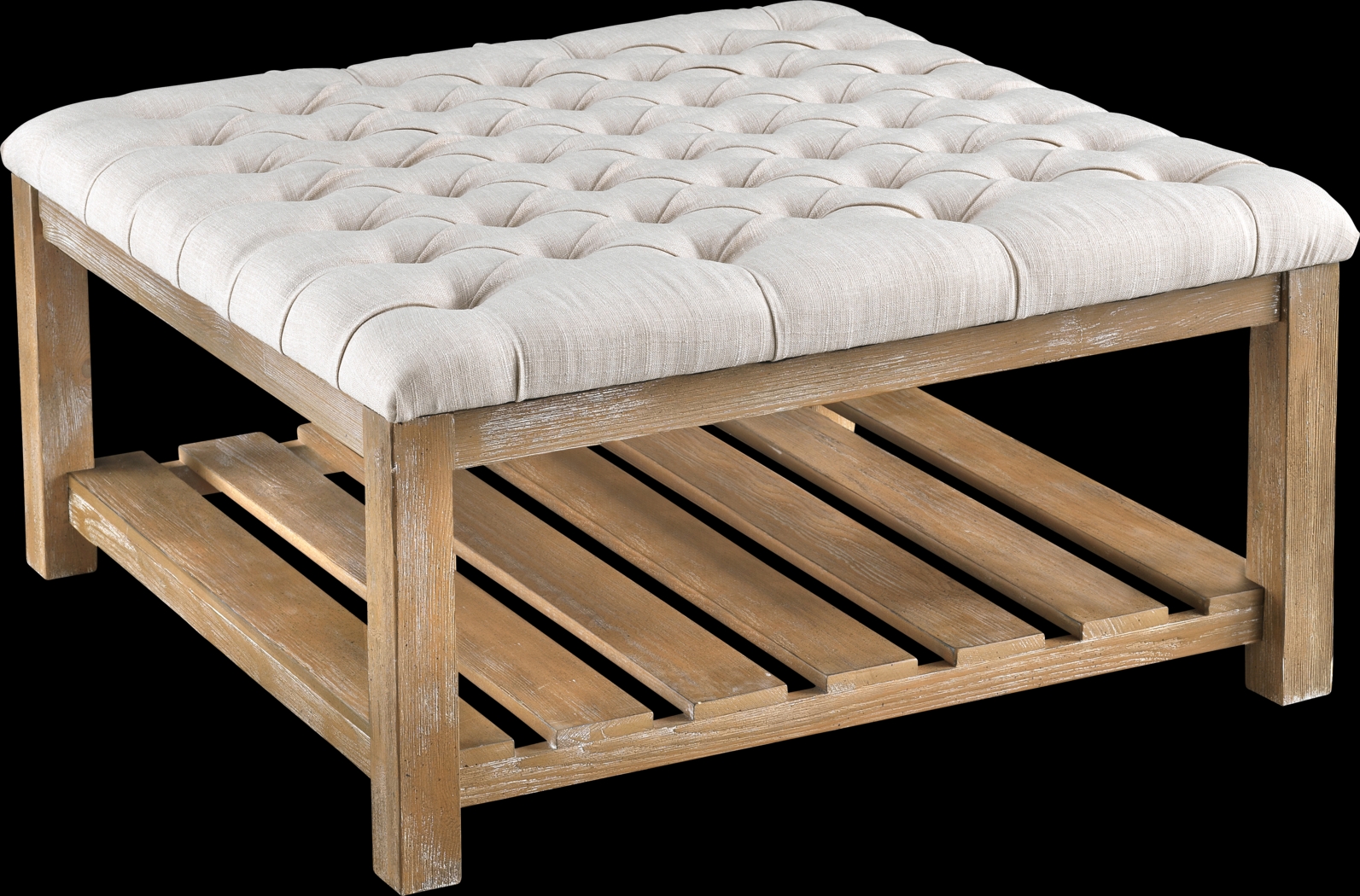 Pipestone Cream Cocktail Ottoman - Thumbnail - Image 3