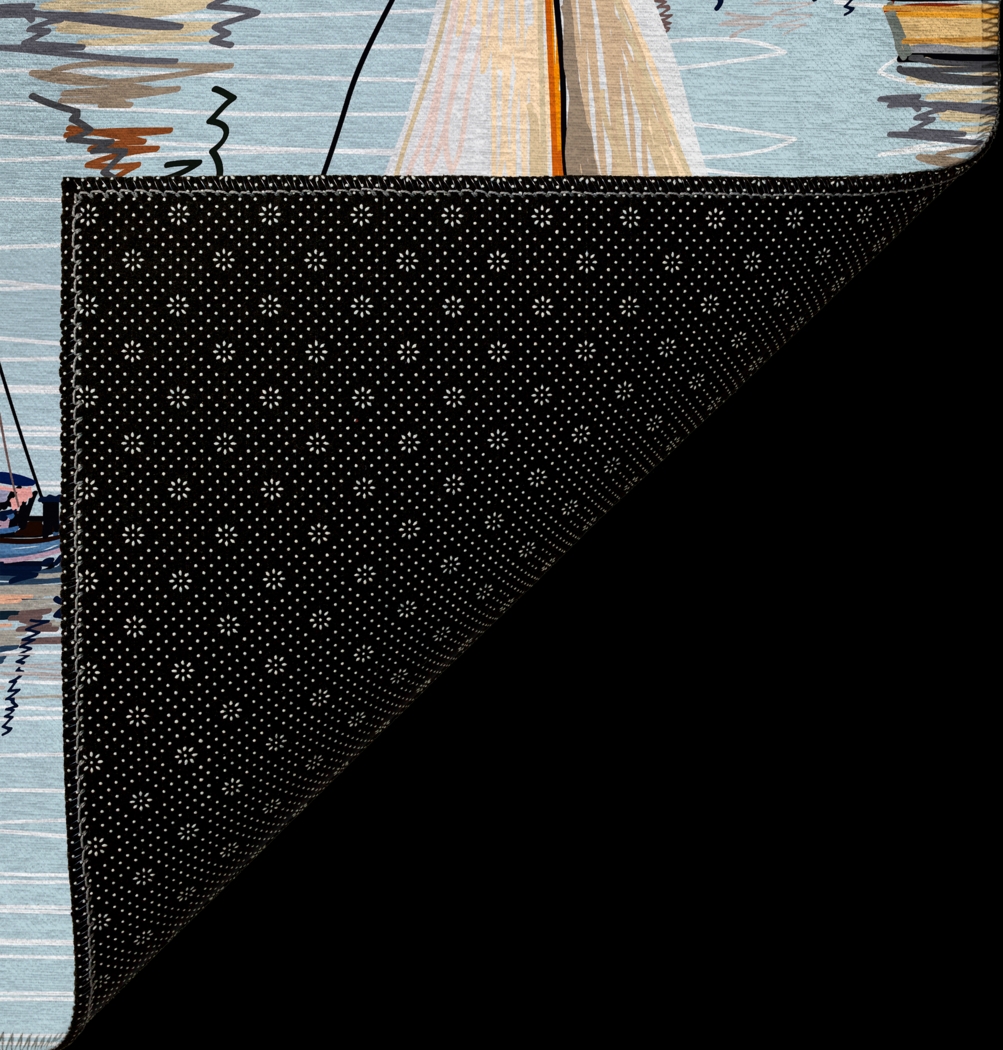 Pipitone Blue 3' x 5' Rug - Thumbnail - Image 4