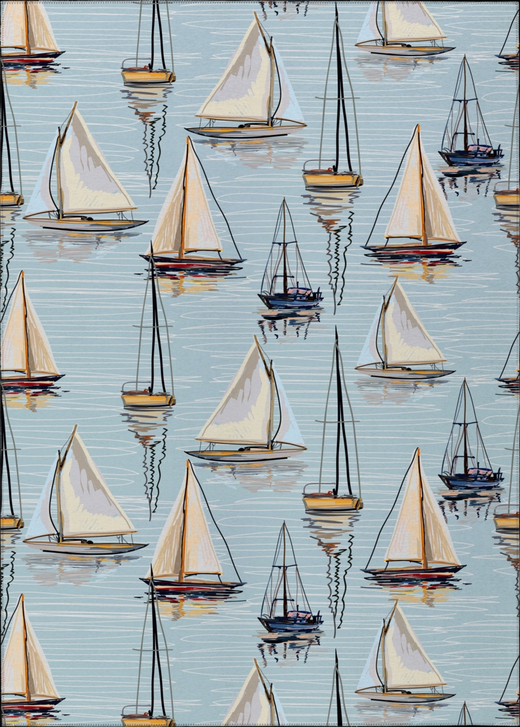 Pipitone Blue 5' x 8' Rug - Thumbnail - Image 1