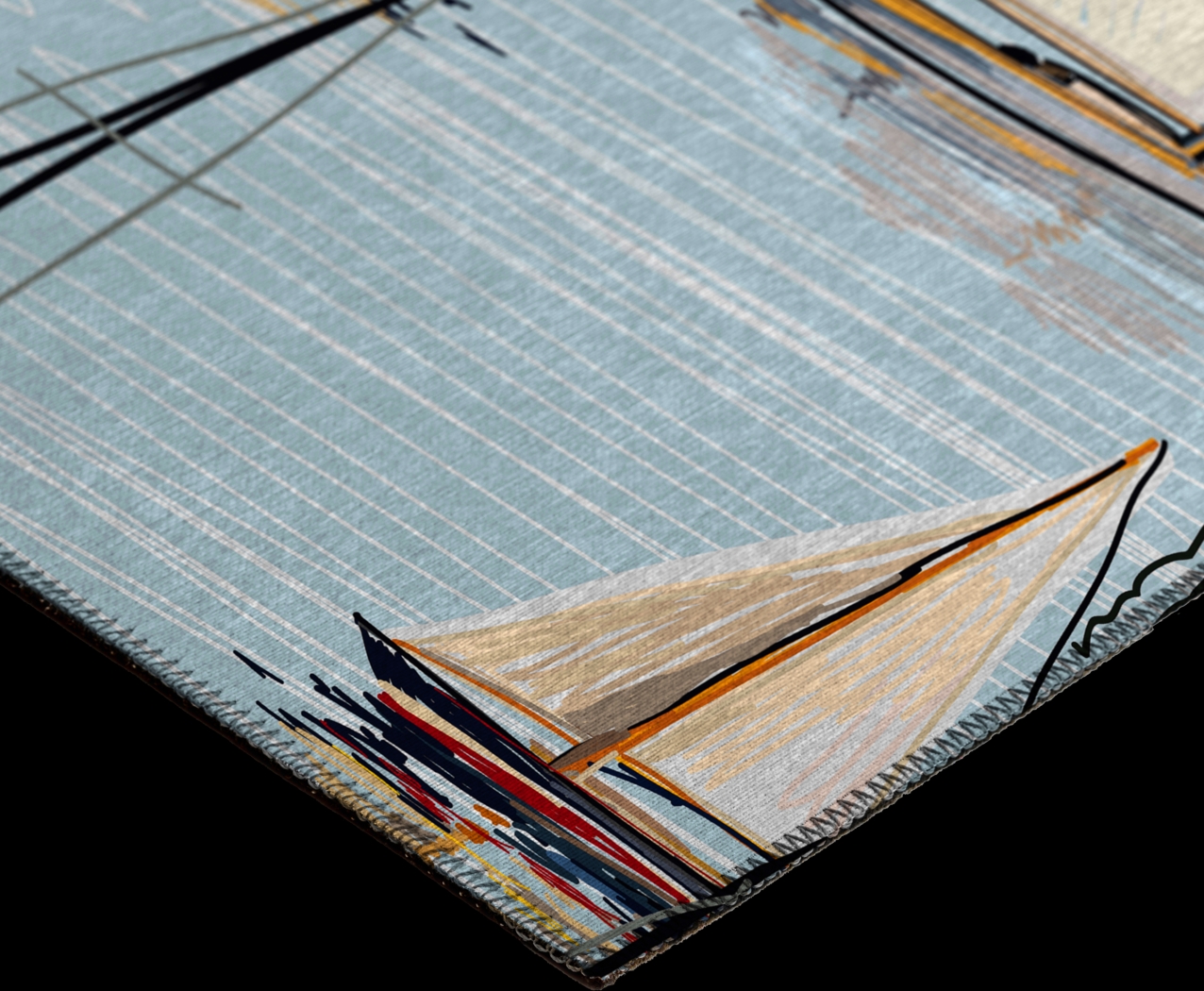 Pipitone Blue 8' x 10' Rug - Thumbnail - Image 3