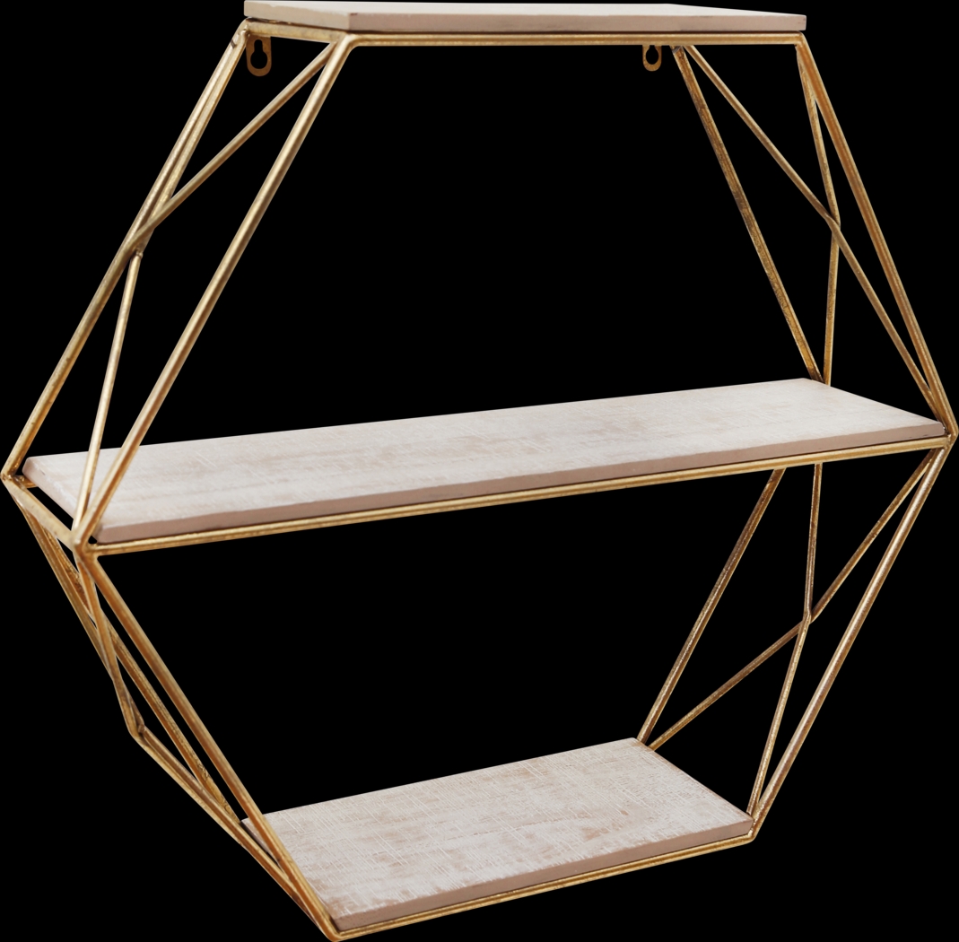 Pirola Gold Wall Shelf - Thumbnail - Image 1