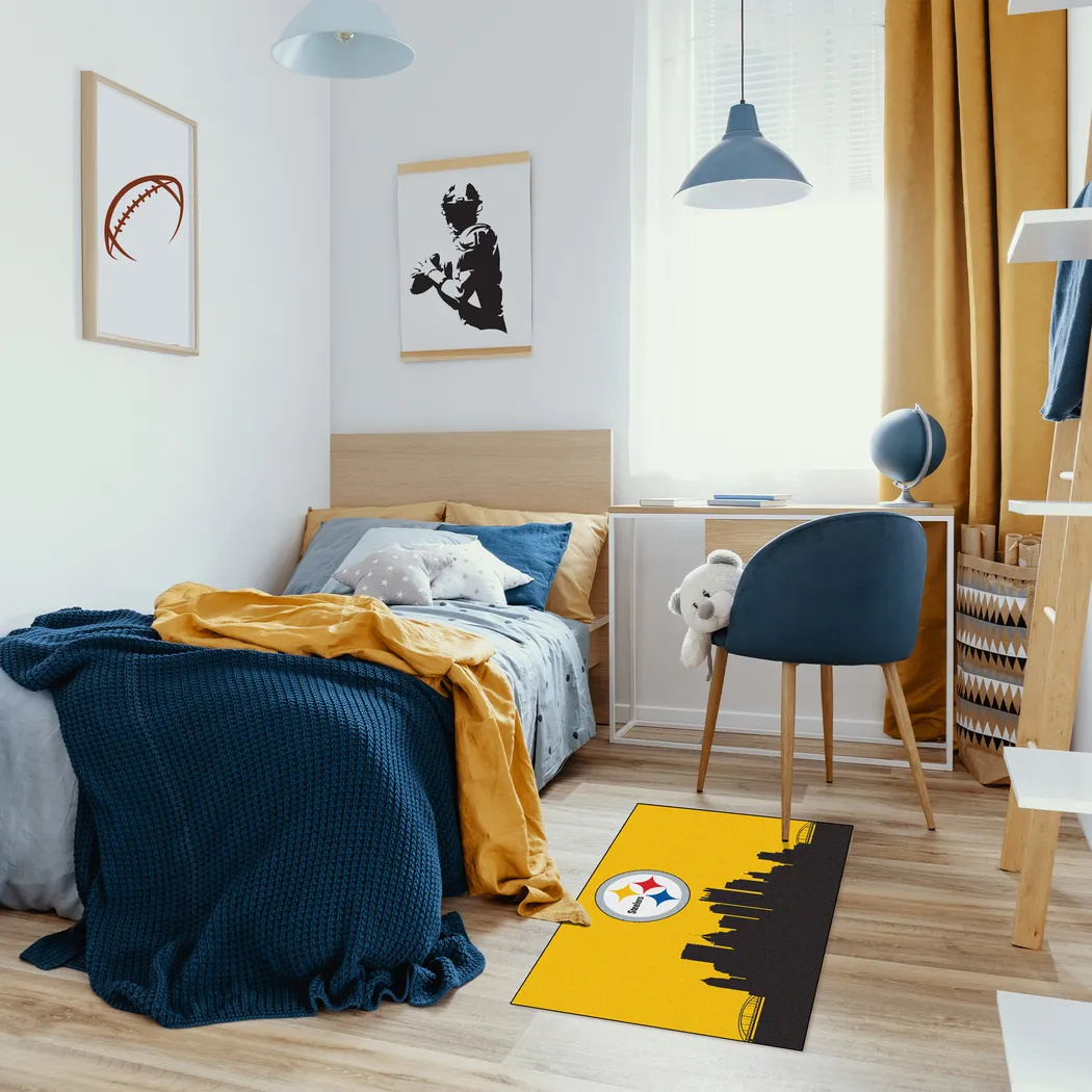 Pittsburgh Steelers 2' x 3' Machine Washable Rug - Thumbnail - Image 2