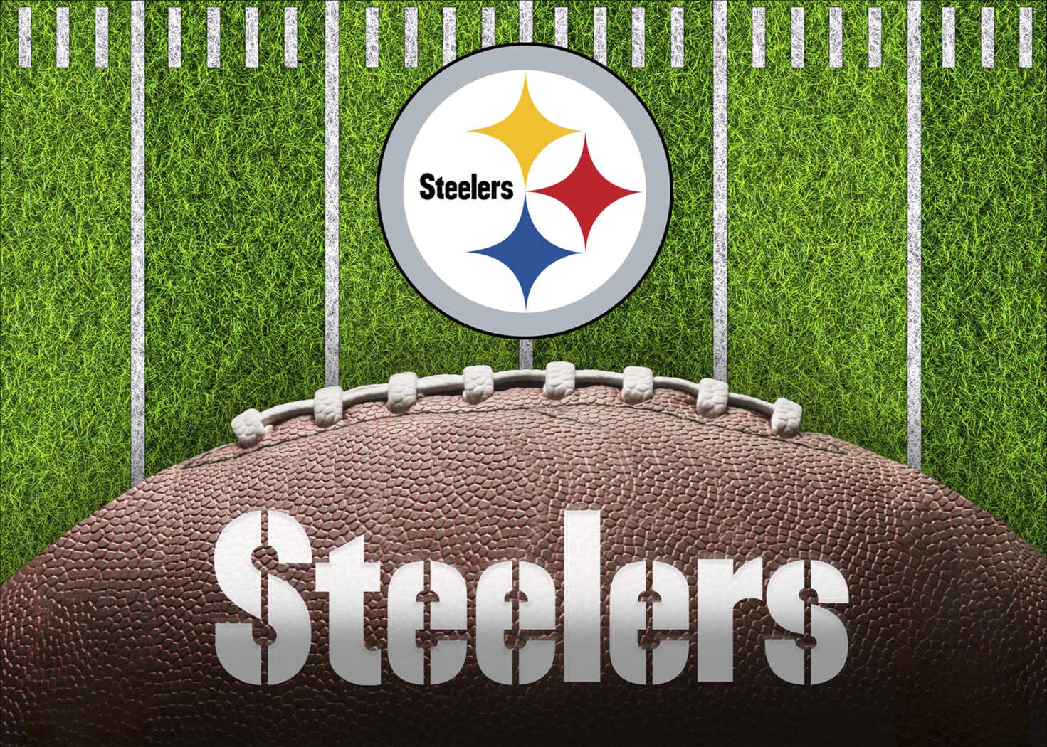 Pittsburgh Steelers 5' x 7' Machine Washable Rug - Thumbnail - Image 1