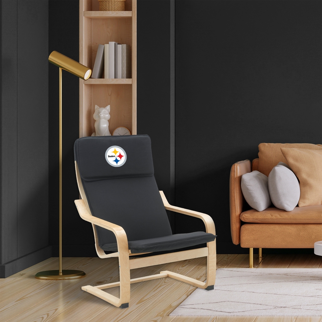 Pittsburgh Steelers Black Accent Chair - Thumbnail - Image 4