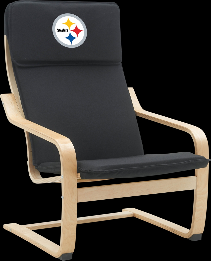 Pittsburgh Steelers Black Accent Chair - Thumbnail - Image 1