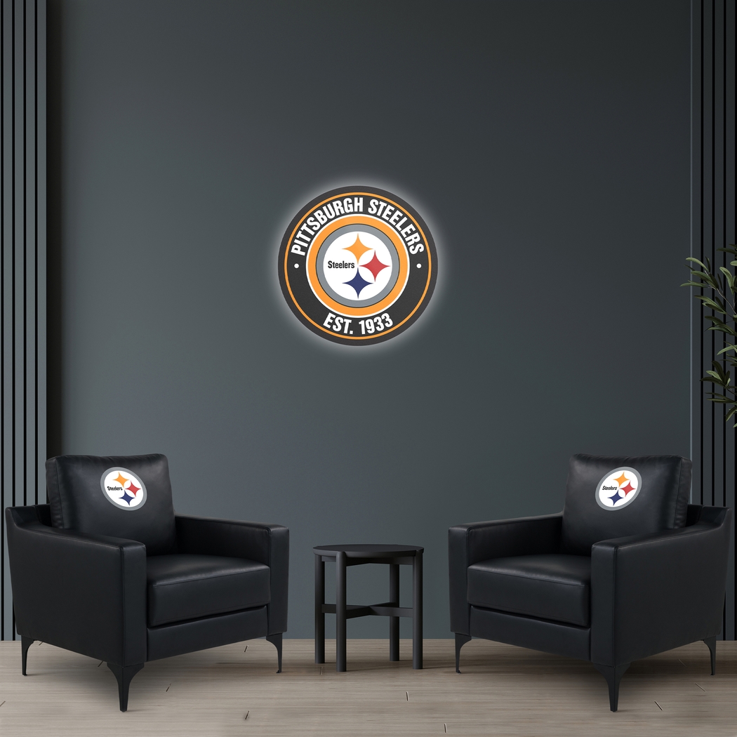 Pittsburgh Steelers Black Accent Chair - Thumbnail - Image 2