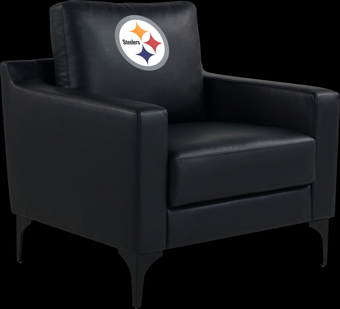 Pittsburgh Steelers Black Accent Chair - Thumbnail - Image 1