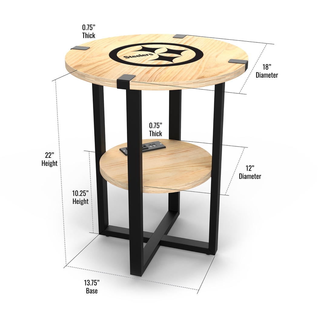 Pittsburgh Steelers Side Table - Thumbnail - Image 5