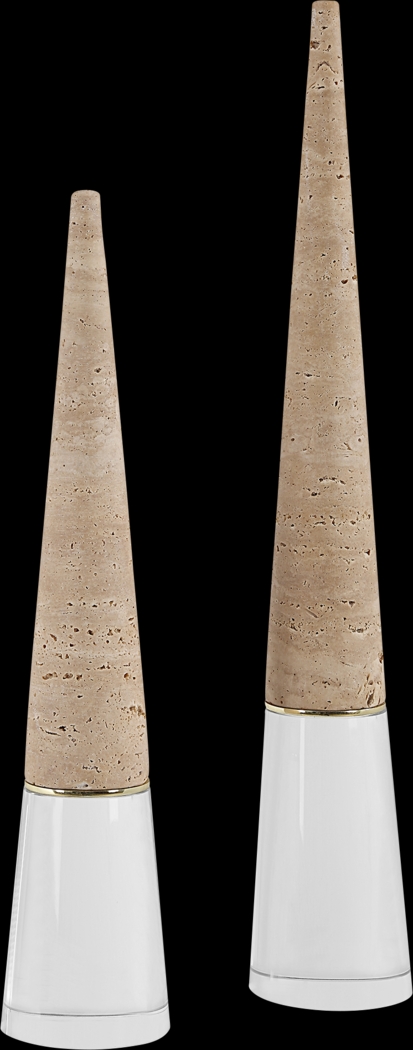 Piuth Brown Sculpture, Set of 2 - Thumbnail - Image 1