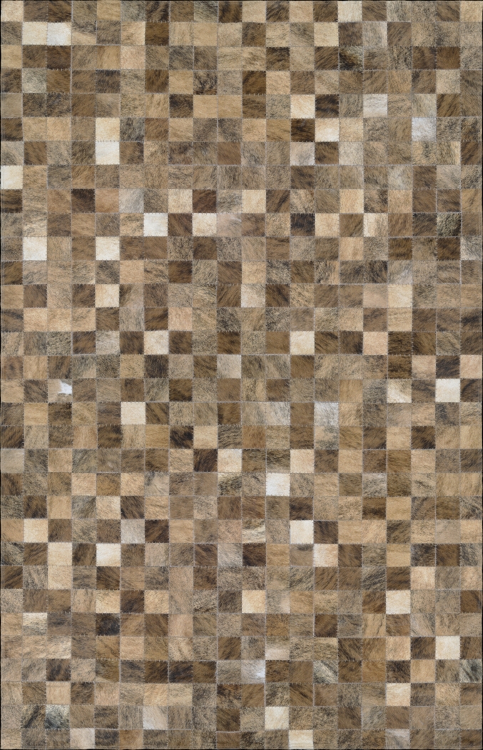 Pixel Brown 3'4 x 5'4 Rug - Thumbnail - Image 1