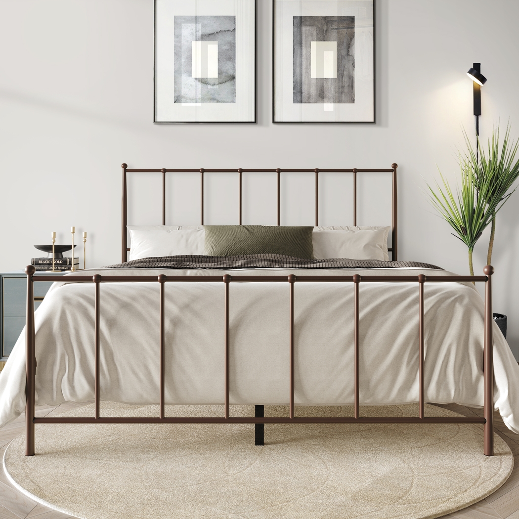 Pixelfly Brown Twin Bed - Thumbnail - Image 2