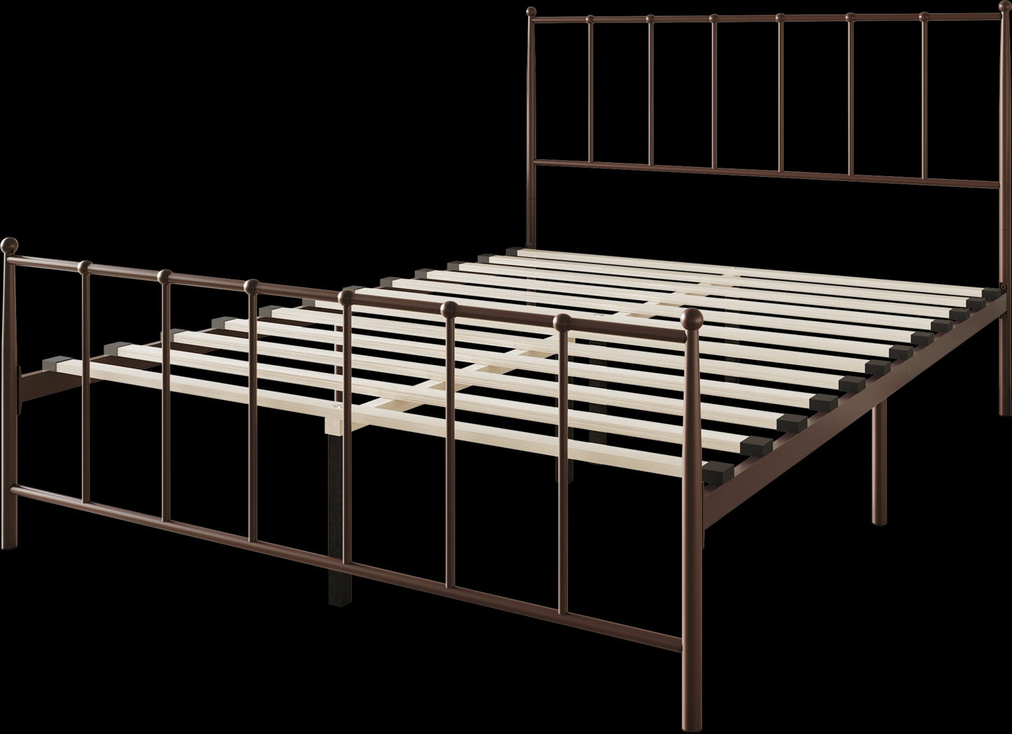 Pixelfly Brown Twin Bed - Thumbnail - Image 4