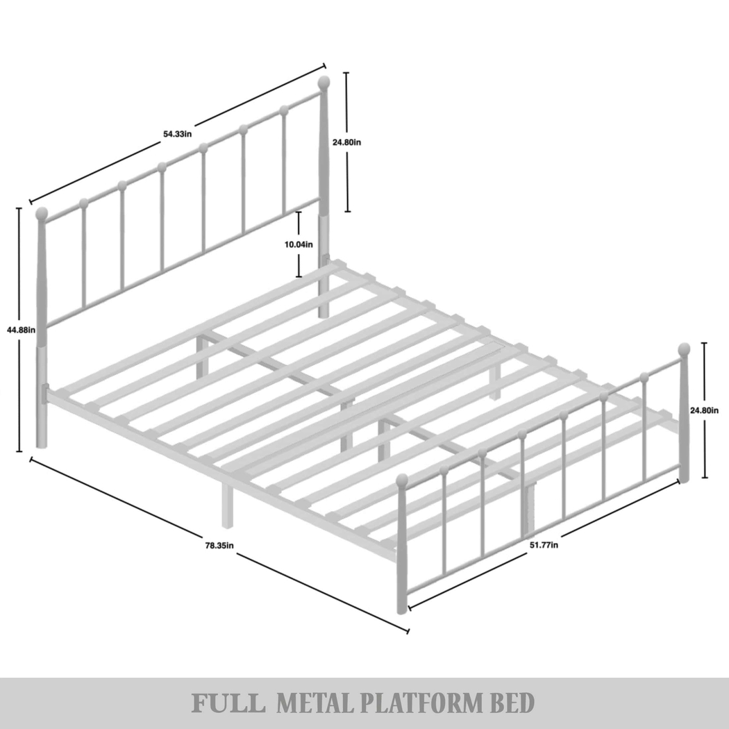 Pixelfly White Full Bed - Thumbnail - Image 7