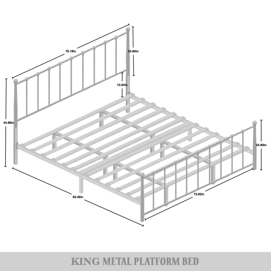 Pixelfly White King Bed - Thumbnail - Image 7