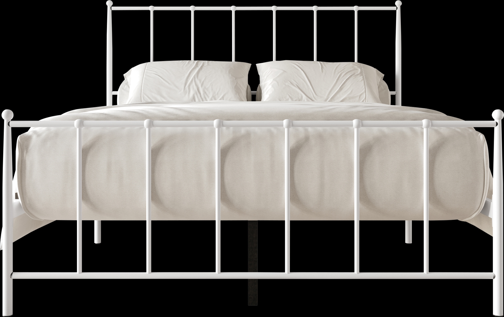 Pixelfly White Twin Bed - Thumbnail - Image 3