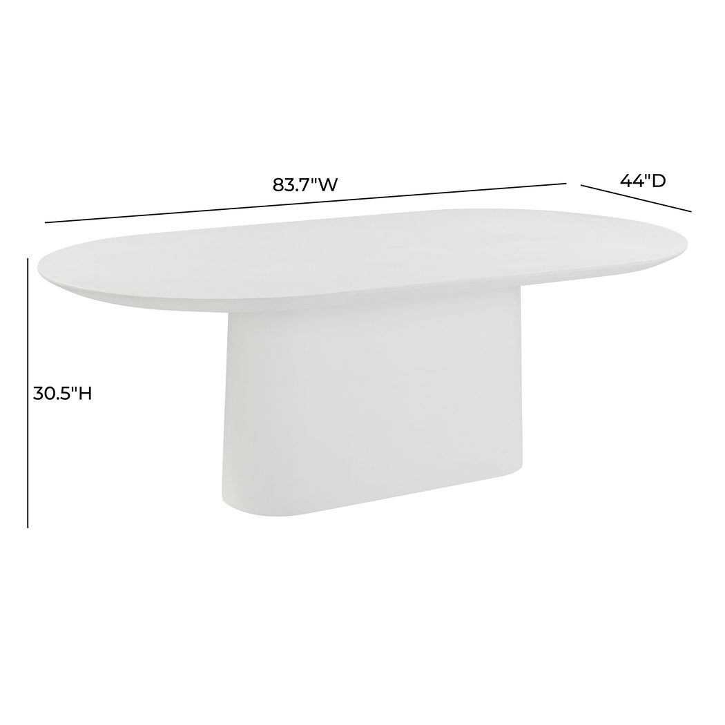 Pixydale Outdoor White Dining Table - Thumbnail - Image 7