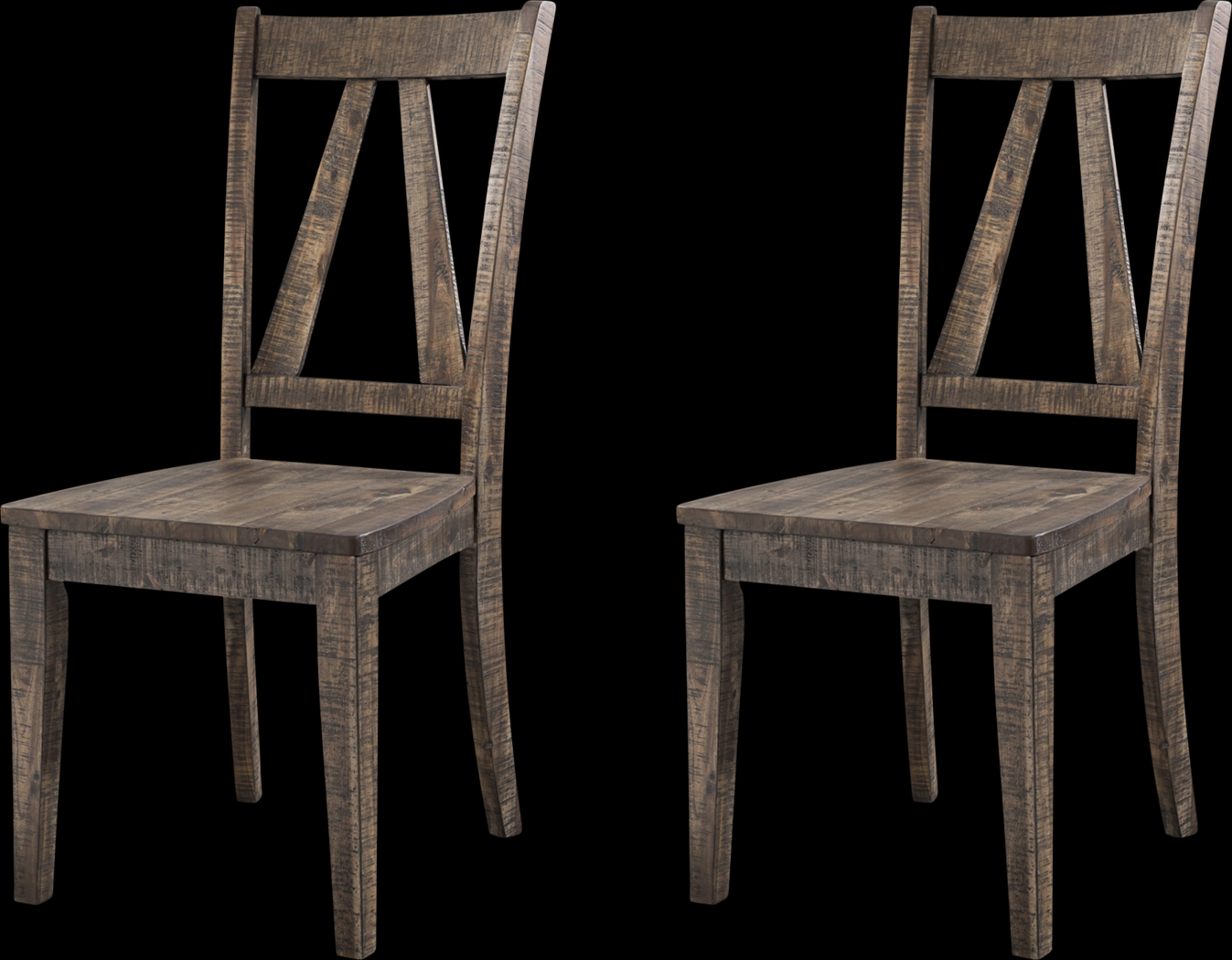 Pixystem Walnut Side Chair, Set of 2 - Thumbnail - Image 1