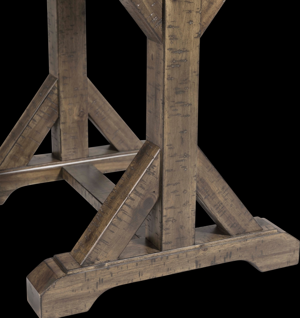Pixystem Walnut Trestle End Table - Thumbnail - Image 3