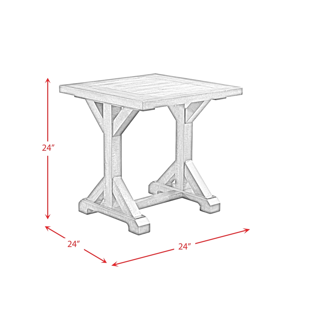 Pixystem Walnut Trestle End Table - Thumbnail - Image 4