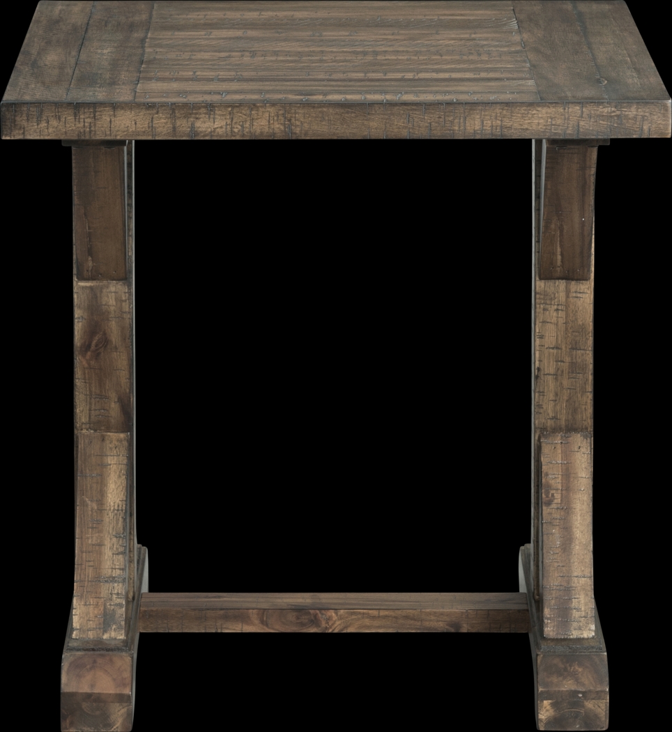 Pixystem Walnut Trestle End Table - Thumbnail - Image 5