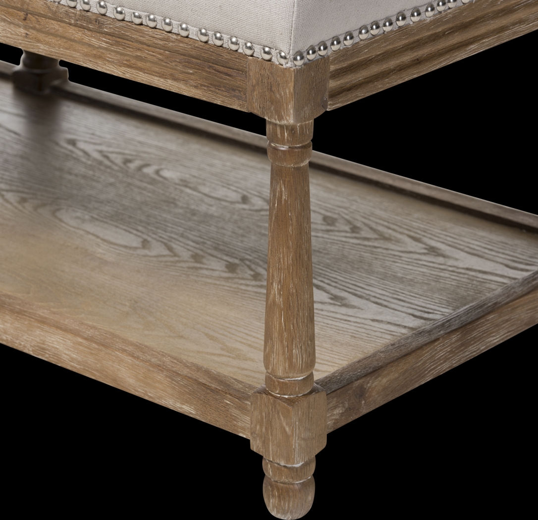 Pixystemsy Beige Accent Bench - Thumbnail - Image 5