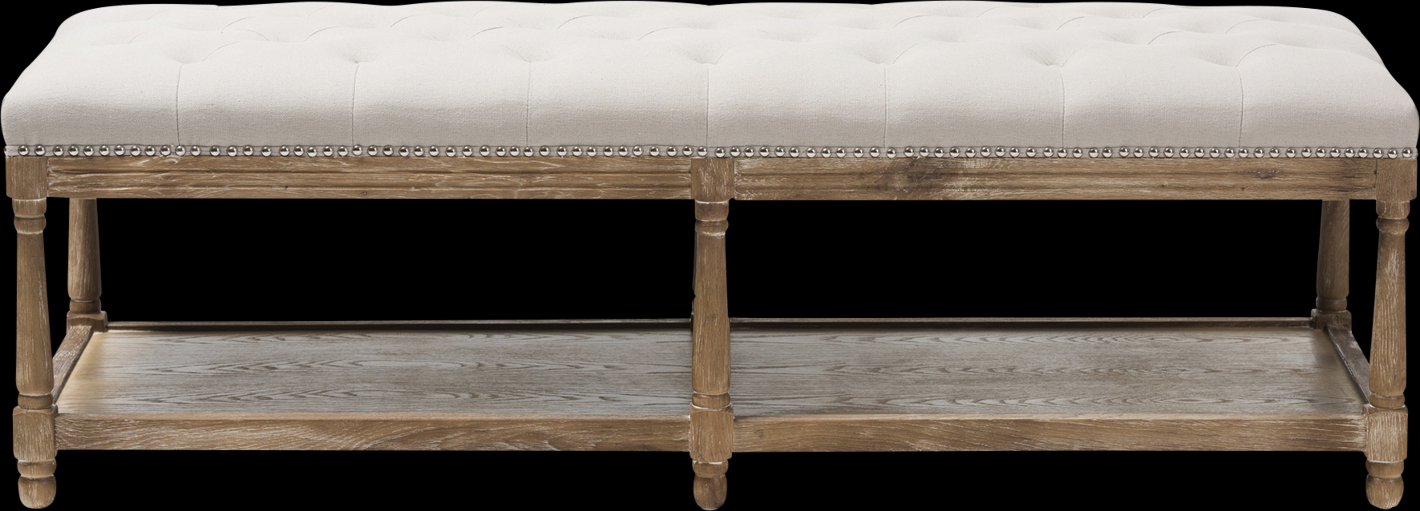 Pixystemsy Beige Accent Bench - Thumbnail - Image 6