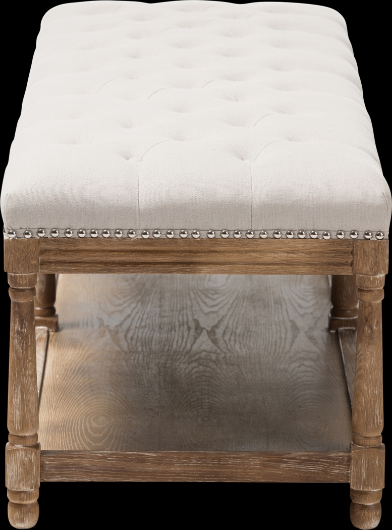 Pixystemsy Beige Accent Bench - Thumbnail - Image 7
