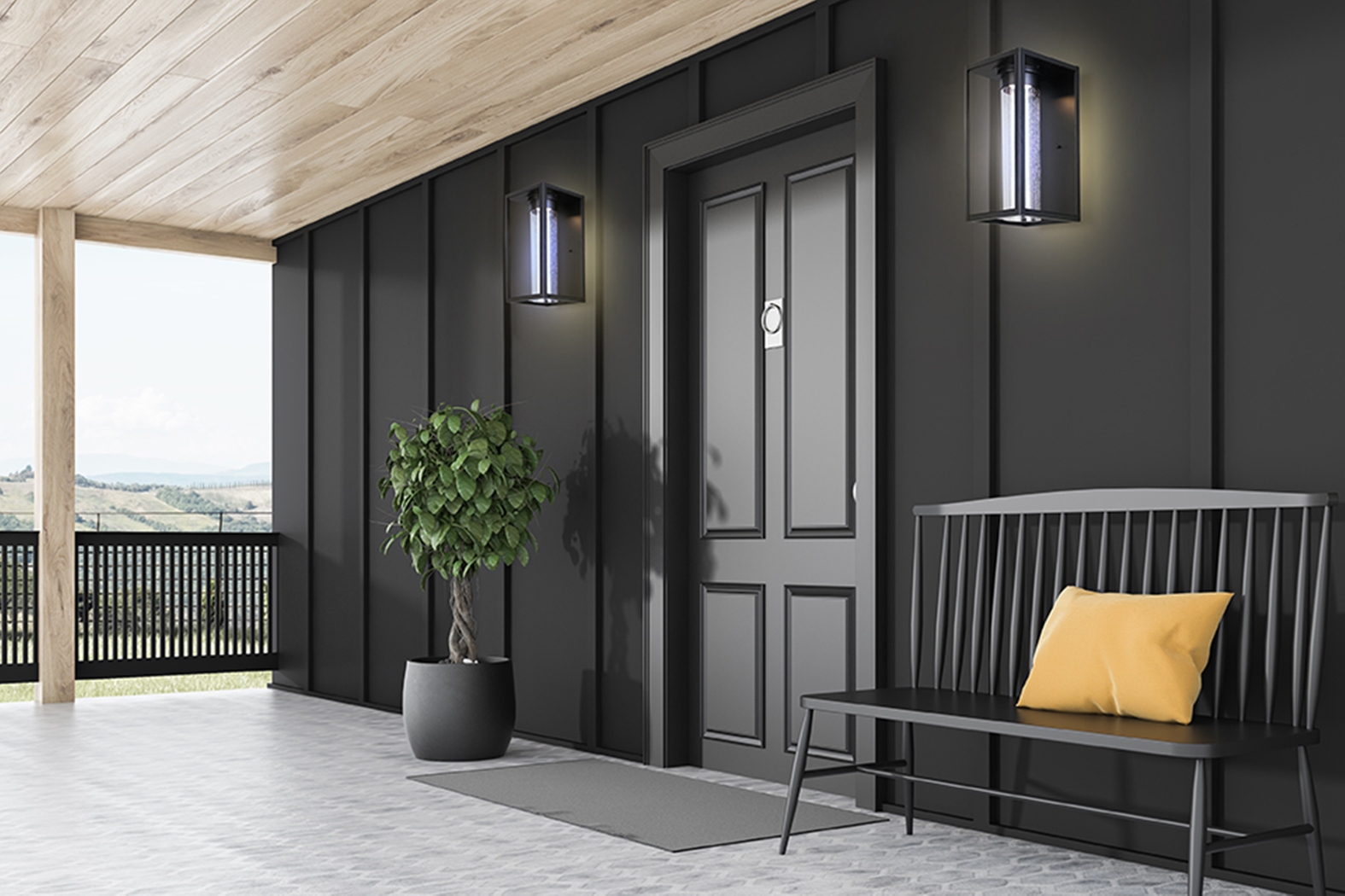 Placer Park Black Outdoor Sconce - Thumbnail - Image 2