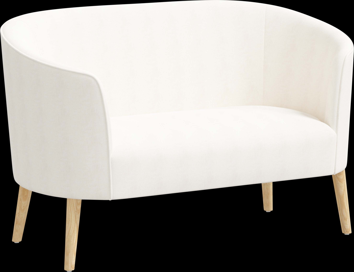 Pladson I White Settee - Thumbnail - Image 1