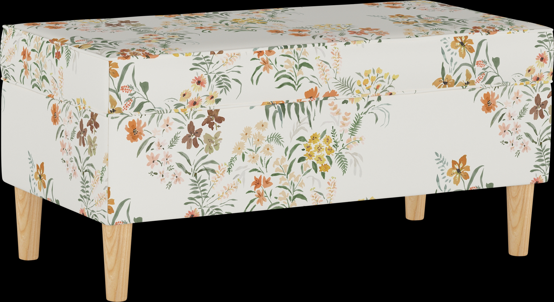 Pladson II Cream Storage Bench - Thumbnail - Image 1