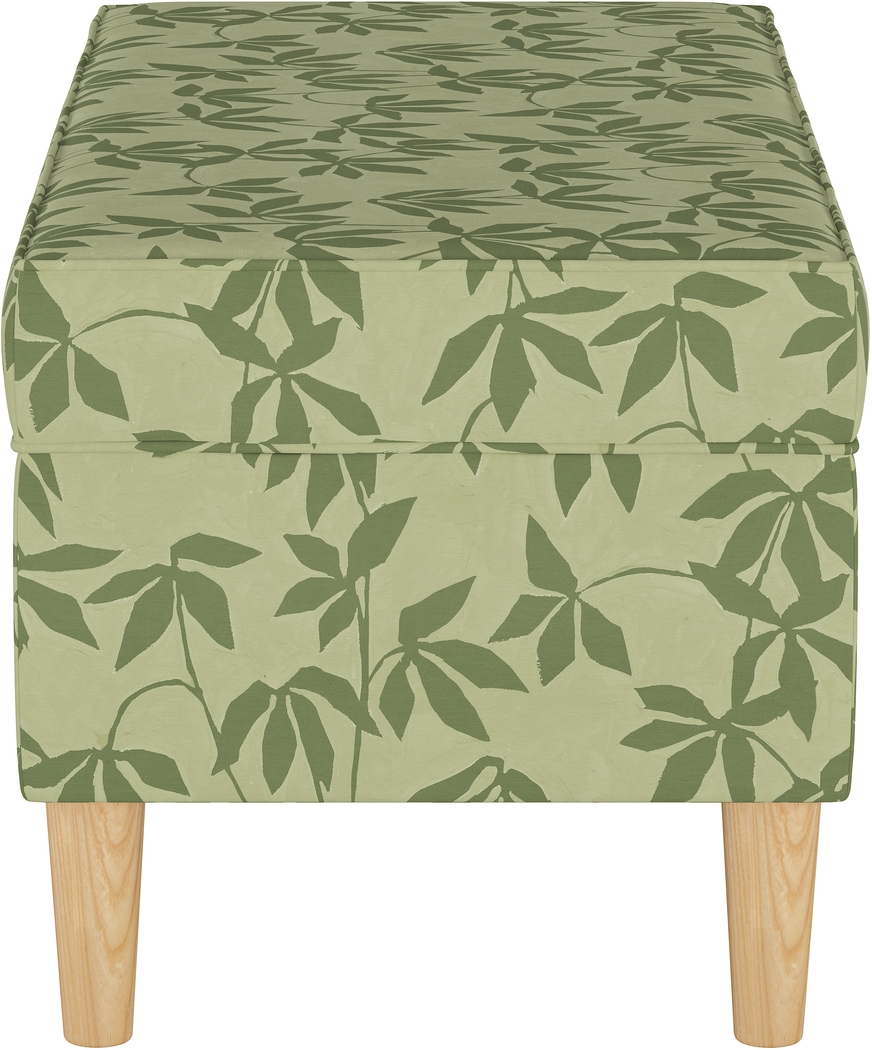 Pladson II Light Green Storage Bench - Thumbnail - Image 3