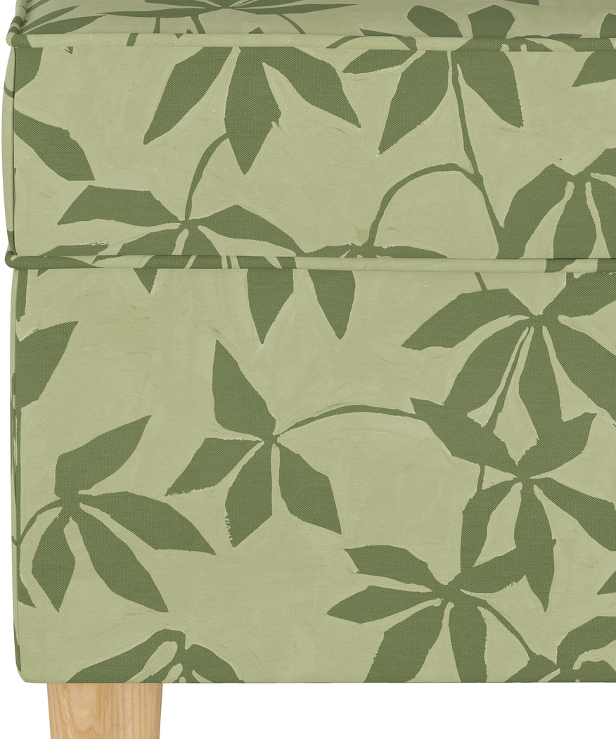 Pladson II Light Green Storage Bench - Thumbnail - Image 4