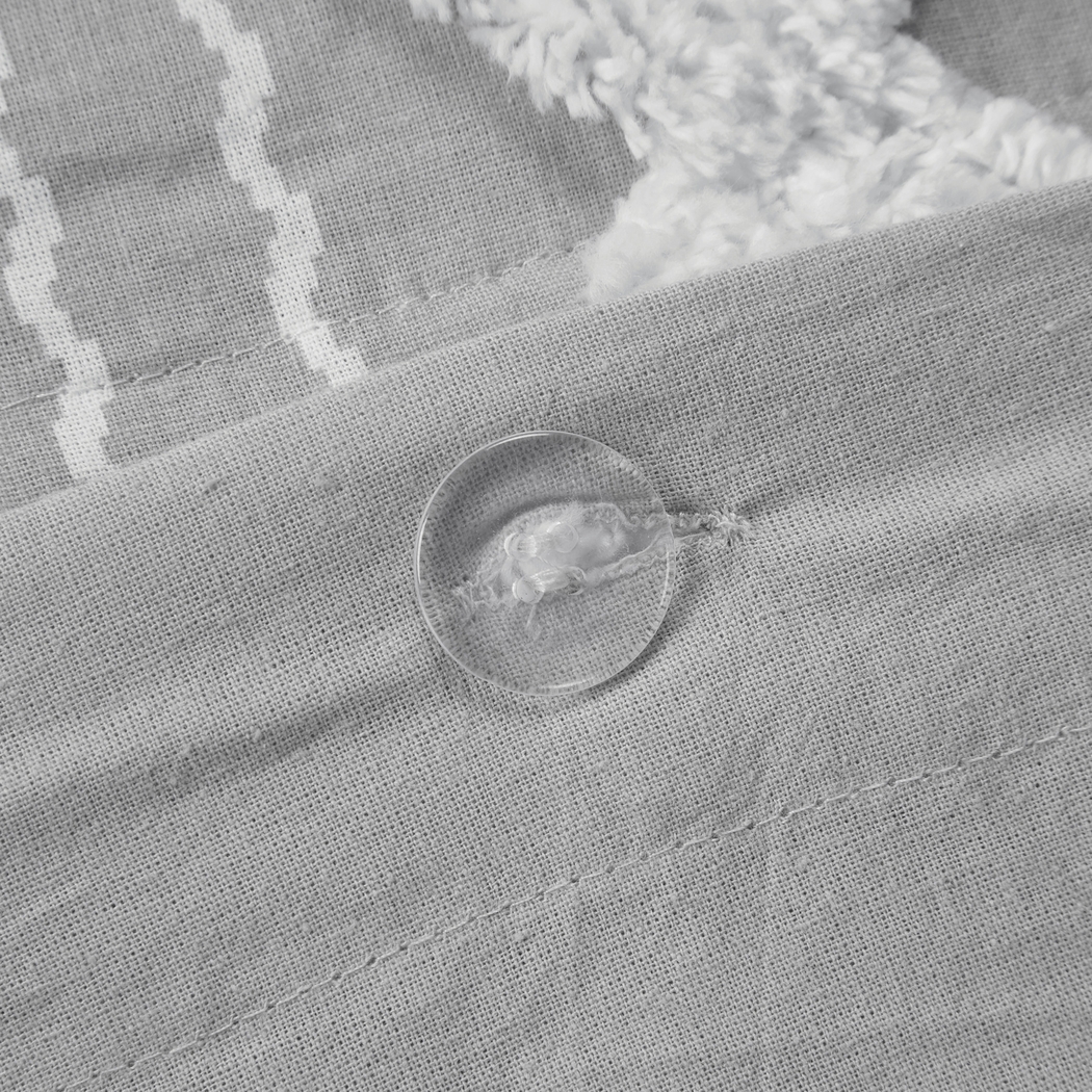 Plaen Gray 3 Pc Full/Queen Duvet Set - Thumbnail - Image 11