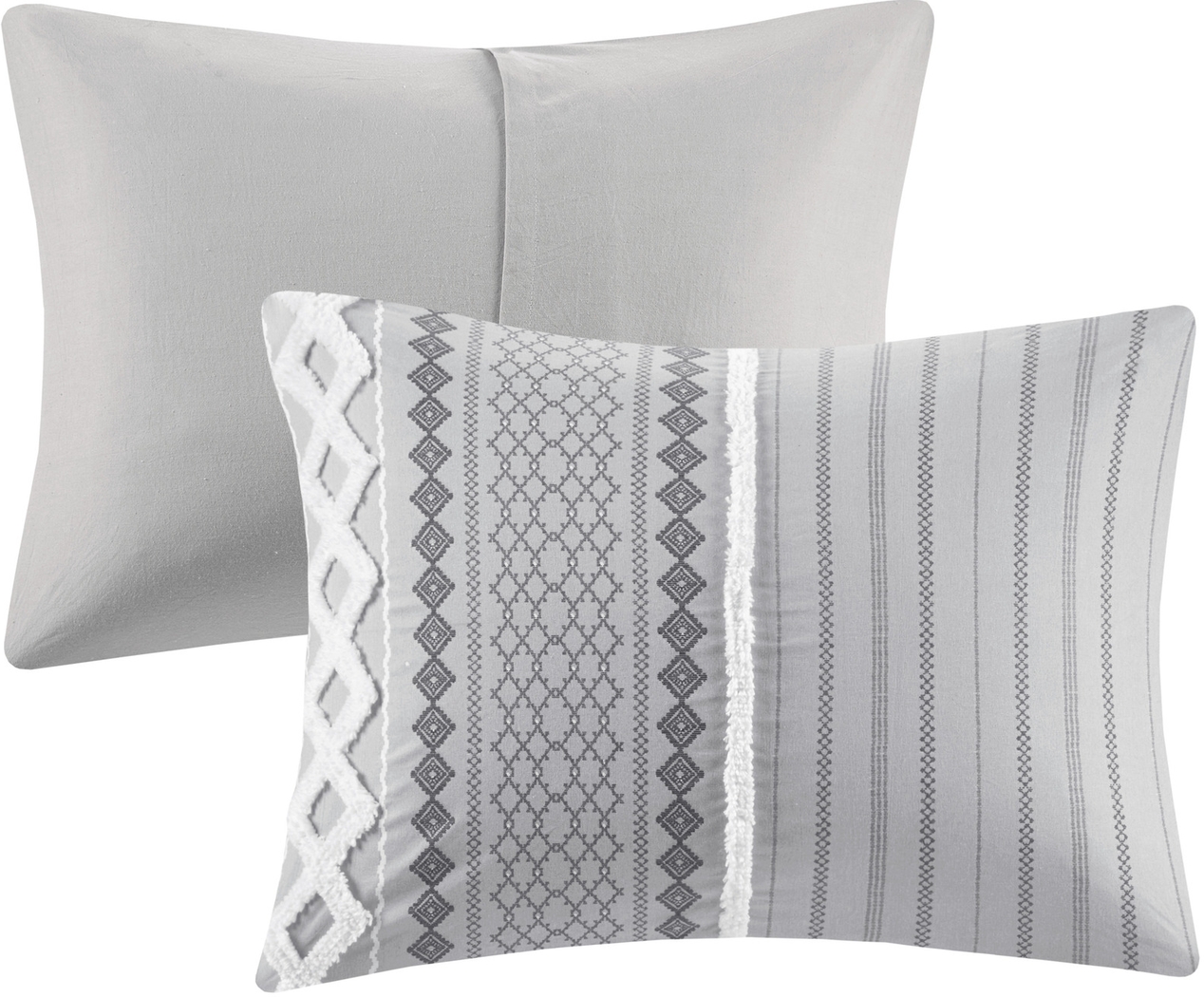 Plaen Gray 3 Pc King/California Comforter Set - Thumbnail - Image 4